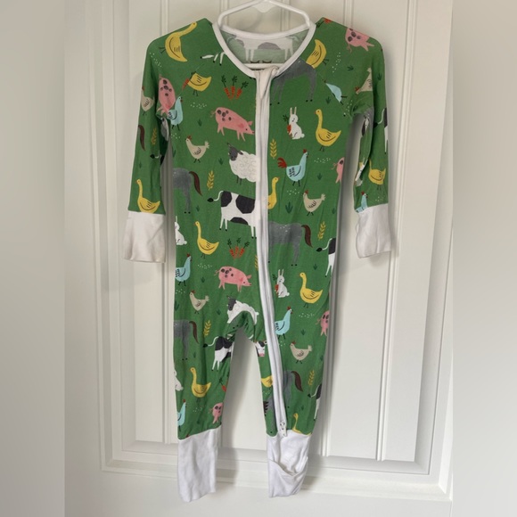 Little Sleepies Pajamas 36m Little Sleepies Farm Animals Zippy